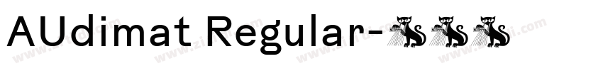 AUdimat Regular字体转换